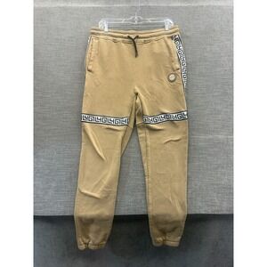 GTL4 Sweatpants Mens Large Brown Fleece Lined Pleated Sweat Wicking Quick dry